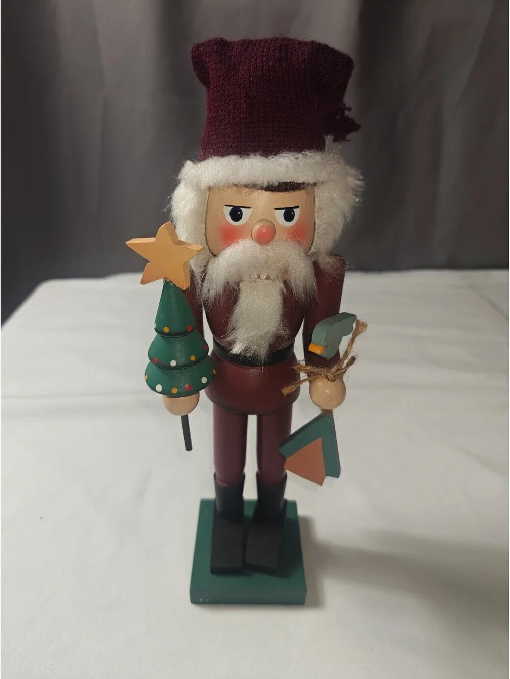 Vintage Nutcracker Santas Workbench Wooden Decorative Figurine